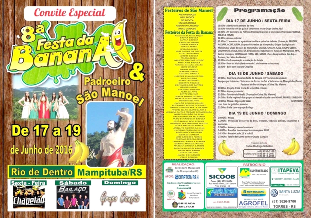 MAMPITUBA SE PREPARA PARA MAIS UMA EDIÇÃO DA FESTA MUNICIPAL DA BANANA