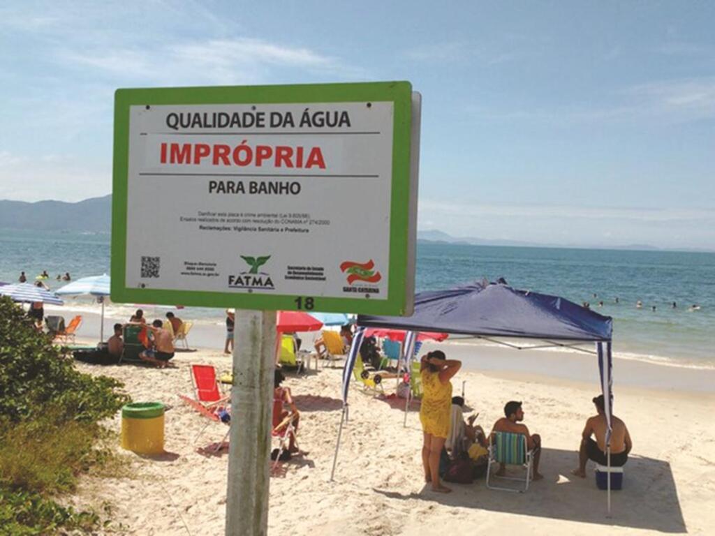 RELATÓRIO DA FATMA APONTA APENAS UM PONTO IMPRÓPRIO PARA BANHO NA REGIÃO