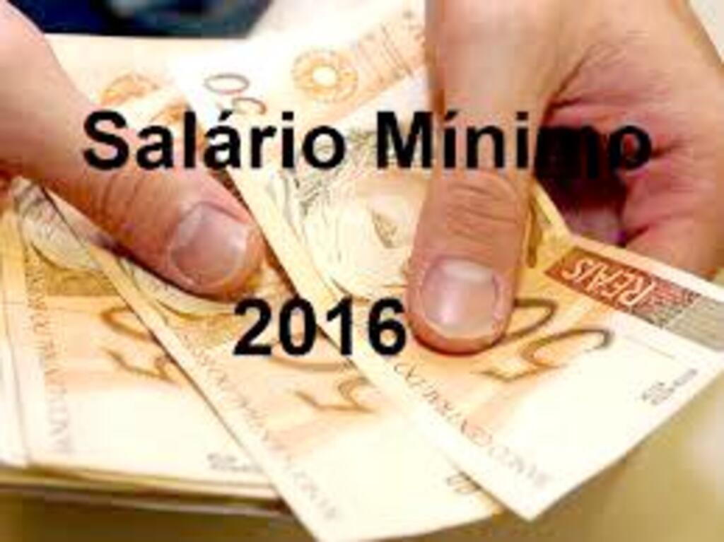 NOVO SALÁRIO MÍNIMO É DE R$ 880 EM 2016
