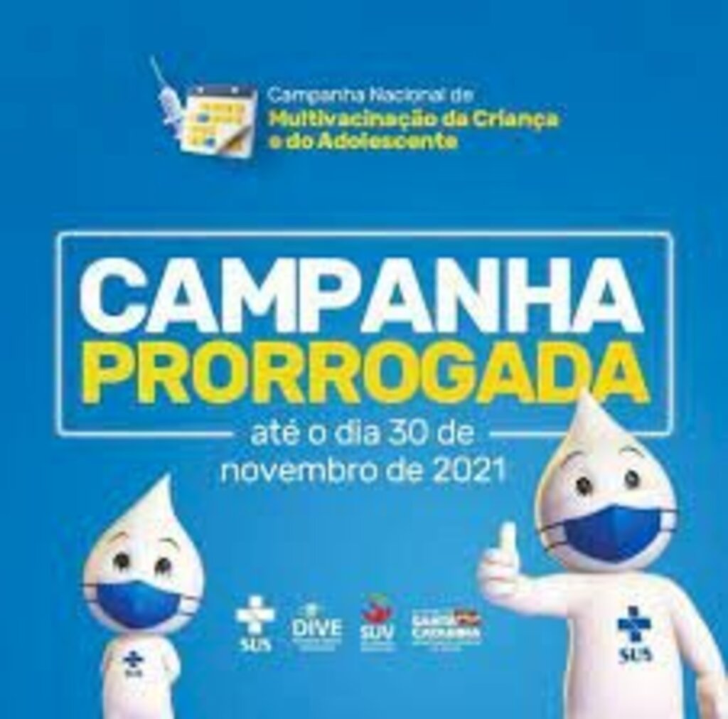 CAMPANHA DE MULTIVACINAÇÃO EM CRIANÇAS E ADOLESCENTES TERMINA DIA 30 DE NOVEMBRO