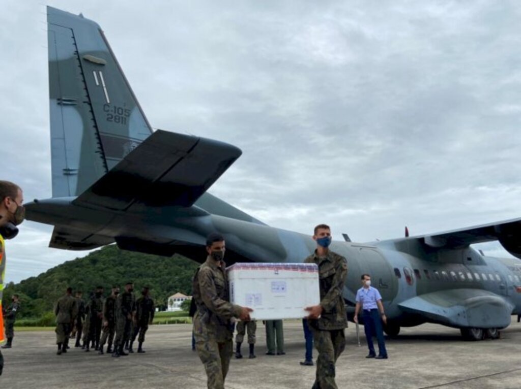 Ricardo Wolffenbuttel / Secom - Chegada das vacinas a Florianópolis.