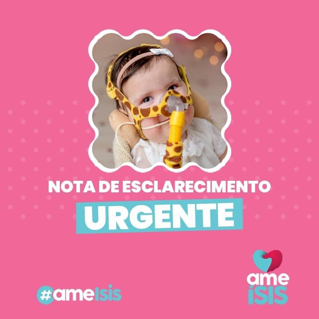PEQUENA ÍSIS É SORTEADA E PODE GANHAR TRATAMENTO COM O ZOLGENSMA