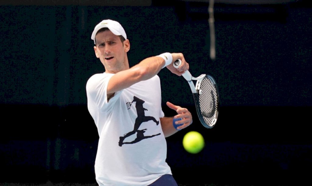 Novak Djokovic, treino, Aberto da Austrália, Melbourne Park © Tennis Australia/Scott Barbour/Divul - 