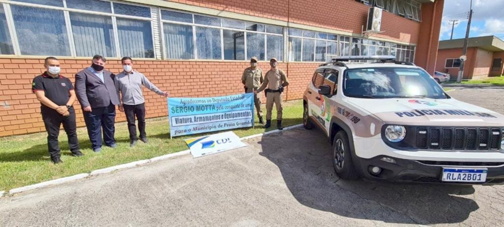 POLÍCIA MILITAR DE PRAIA GRANDE RECEBE VIATURA, ARMAMENTOS E EQUIPAMENTOS