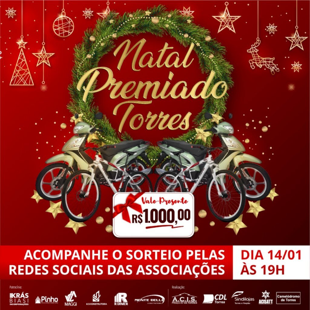 CONHEÇA OS CONTEMPLADOS NO SORTEIO DO NATAL PREMIADO TORRES