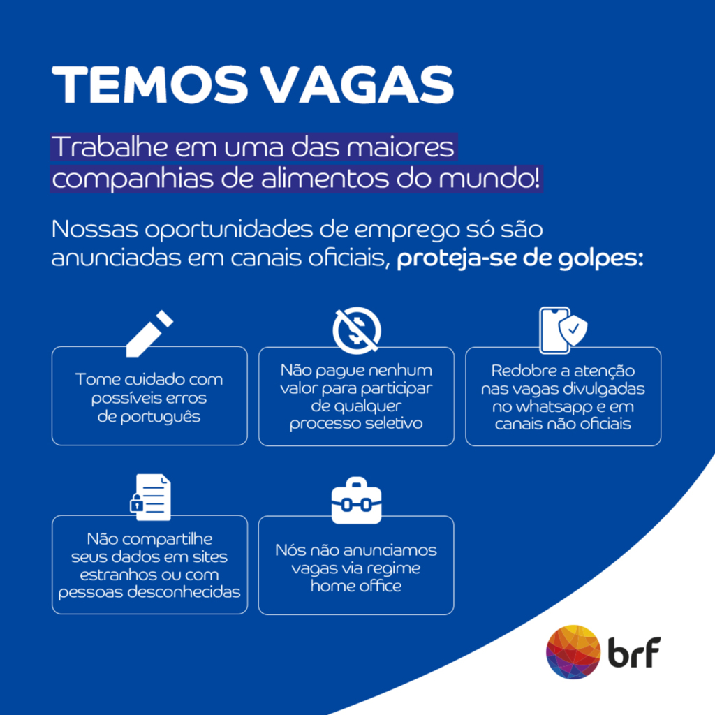 BRF oportunidade de emprego