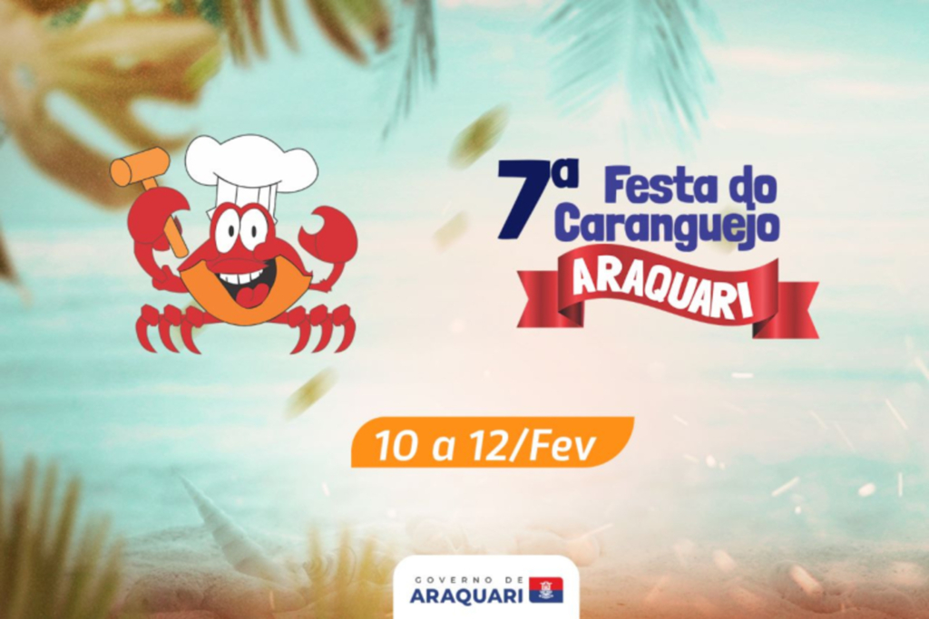 Araquari realiza a 7ª Festa do Caranguejo entre os dias 10 a 12 de fevereiro