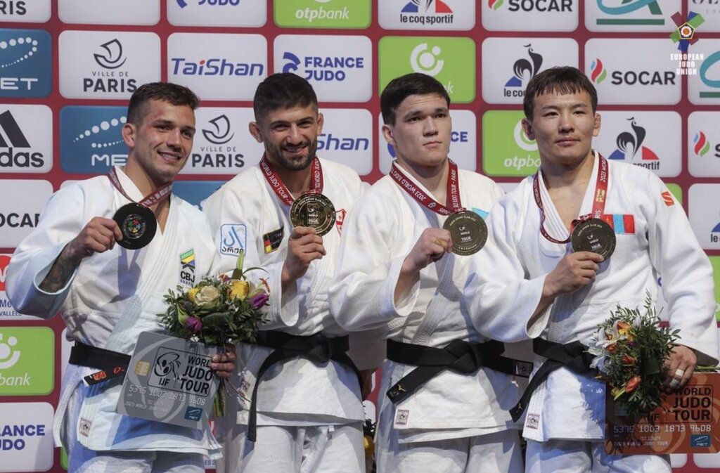 Foto: Divulgação - European Judo - Após superar um cipriota, um turco, um mongol e um canadense, Cargnin perdeu para o número 1 do mundo, da Geórgia