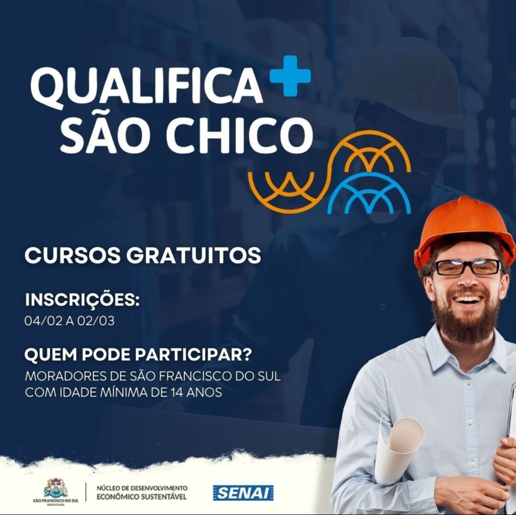 NOVOS CURSOS GRATUITOS para comunidade Francisquense.