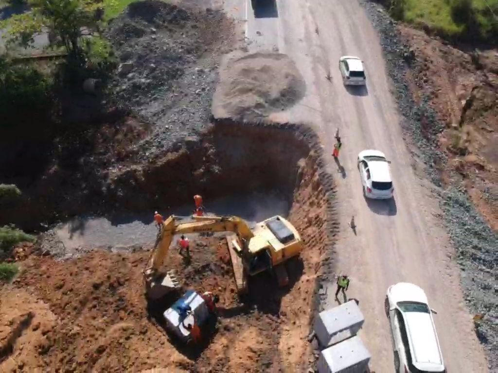 DNIT alerta para restrição de tráfego na BR-470/SC, em Rodeio