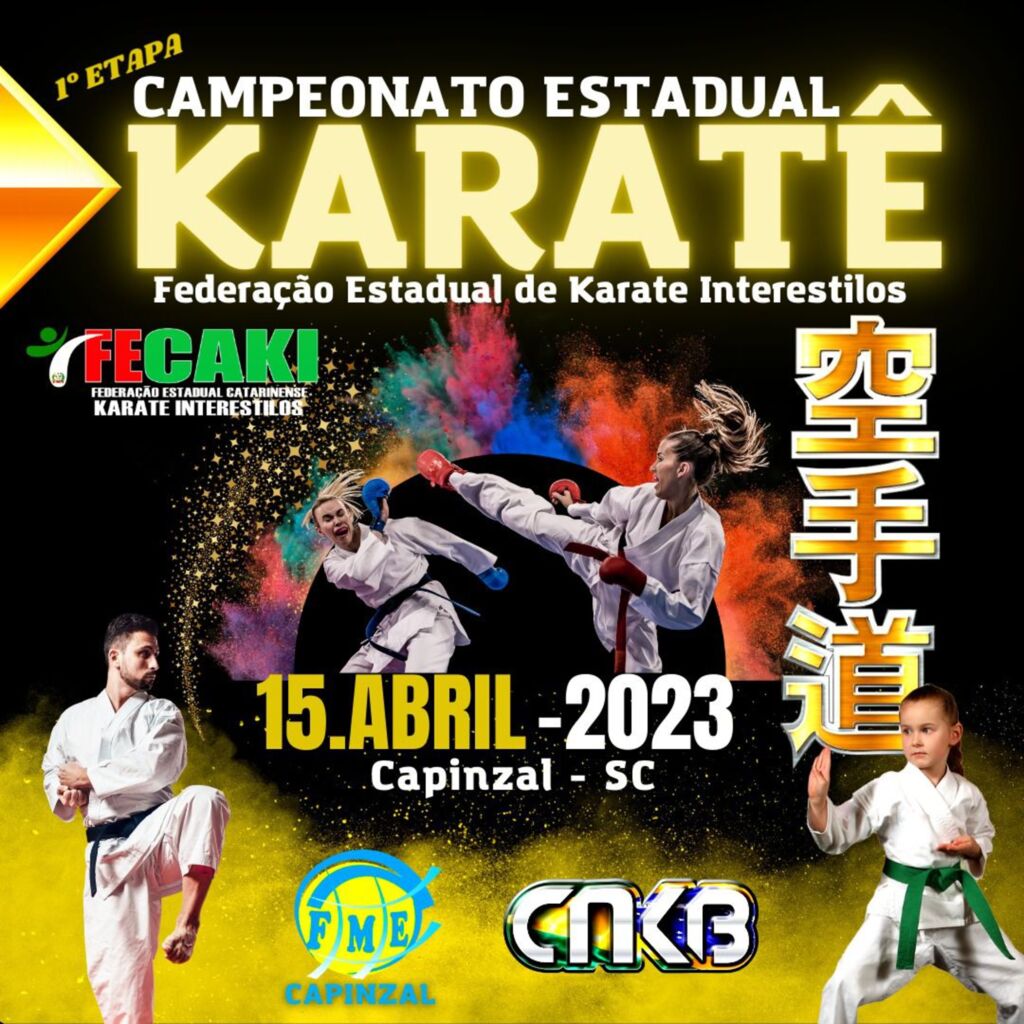 Capinzal será sede de uma das Etapas do Campeonato Catarinense de Karatê 2023