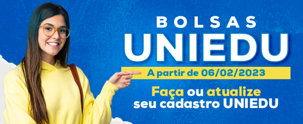 Inscrições para concorrer a bolsas do Uniedu podem ser realizadas a partir desta segunda-feira