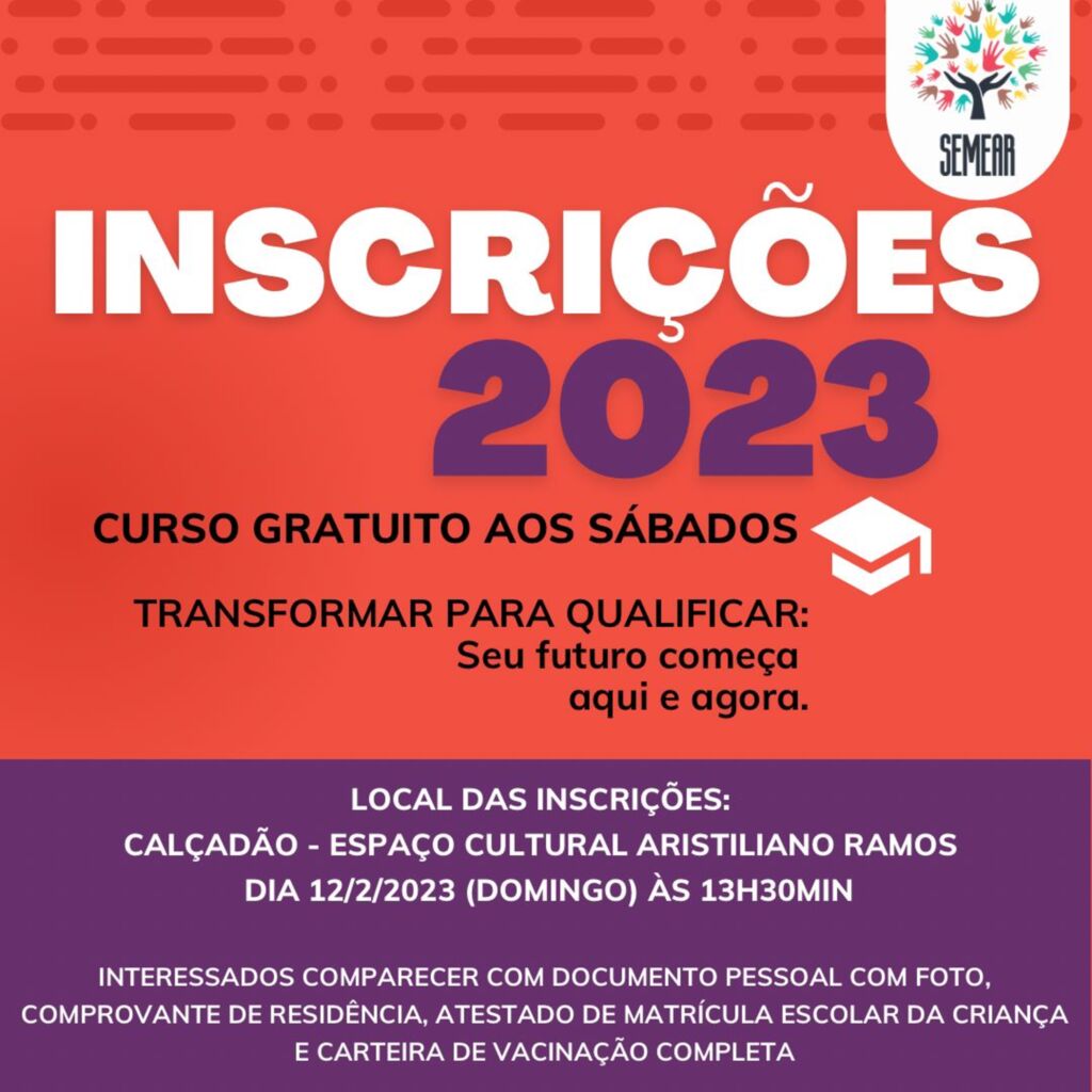 Projeto Semear abre inscrições para 2023