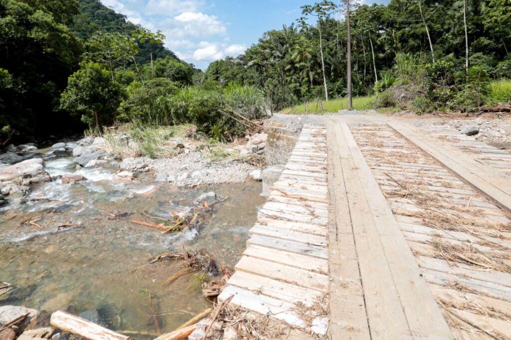 Ponte e Estrada Rio da Prata recebem melhorias emergenciais após enxurrada