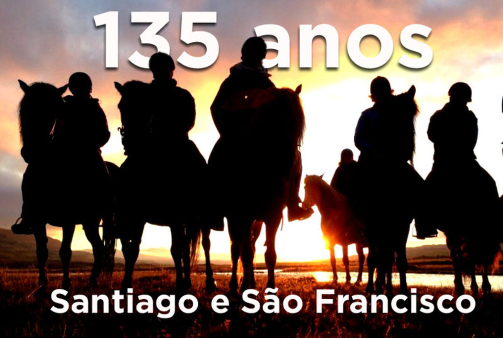 Cavalgada marca o aniversário de 135 anos de Santiago e São Francisco de Assis