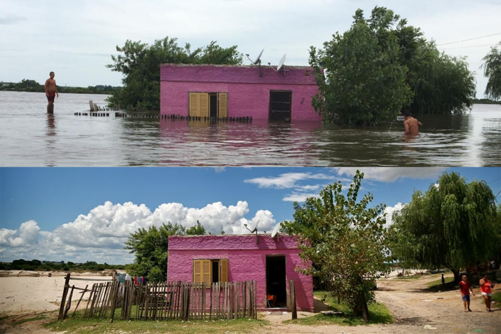 Fotos: Renan Mattos - Casa que ficou quase toda submersa durante a enchente
