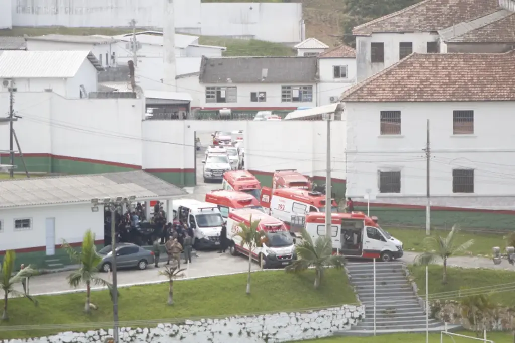  - Mortes foram confirmadas após incêndio em Complexo Prisional de Florianópolis — Foto: Marina Oliveira/ Divulgação