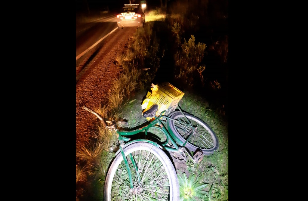 Ciclista é atropelado na BR-287 em Jaguari