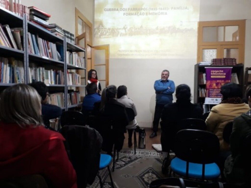 Foto: Prefeitura de Caçapava do Sul - Encontros para debater fatos históricos ocorrem na Biblioteca Pública Municipal