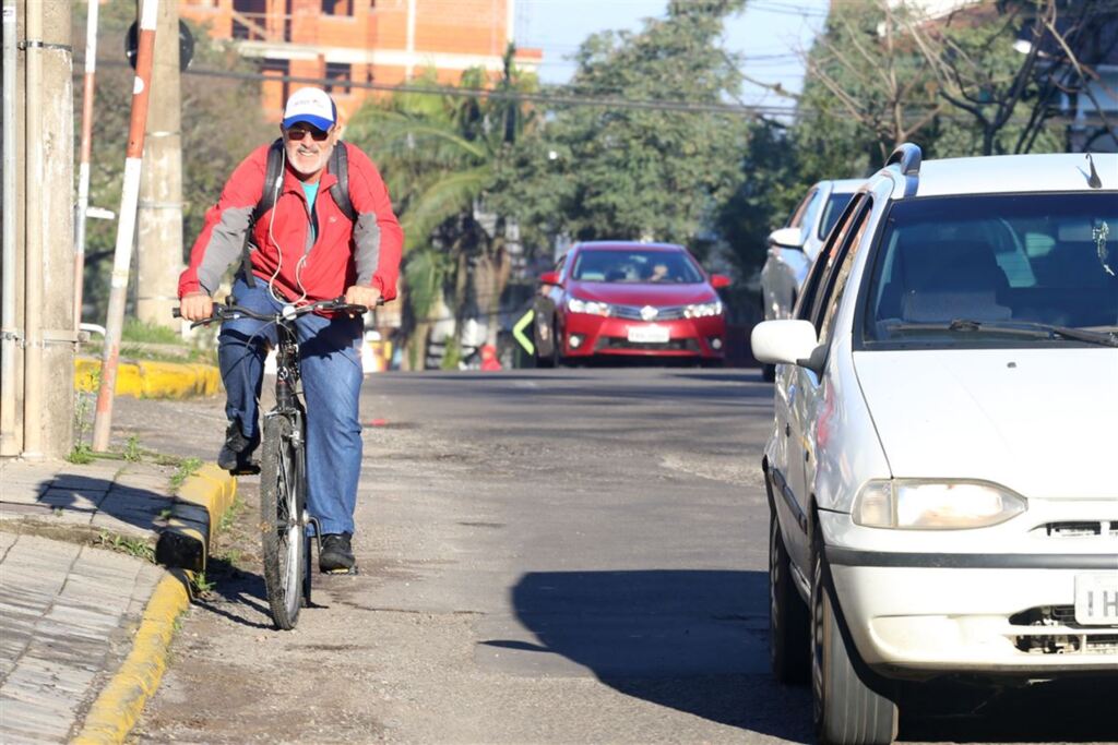 Apesar das vantagens da bicicleta, ciclofaixas não tiveram sucesso esperado em Santa Maria