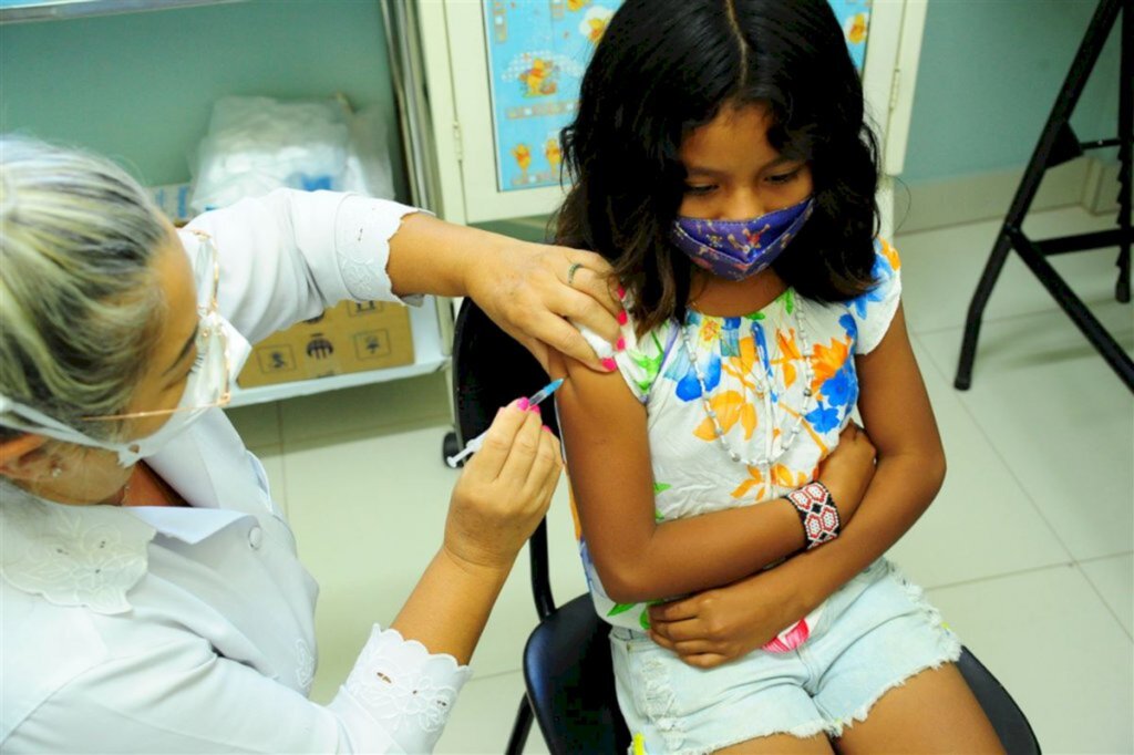 Agendamento de vacinação para crianças está aberto nesta semana
