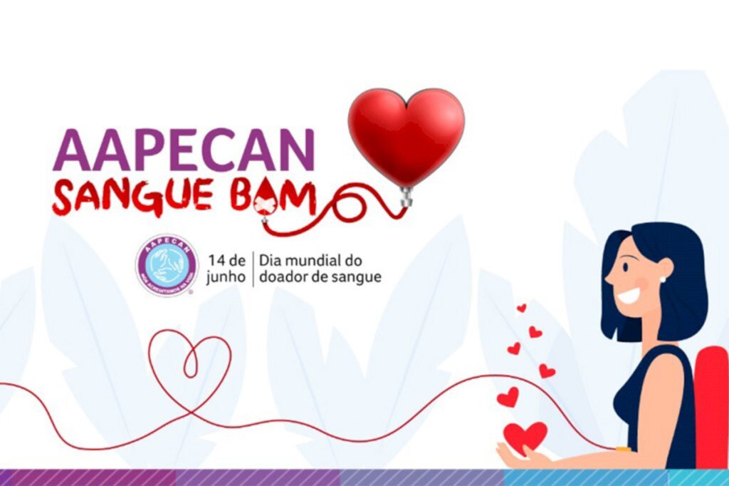 Aapecan lança campanha para estimular a doação de sangue