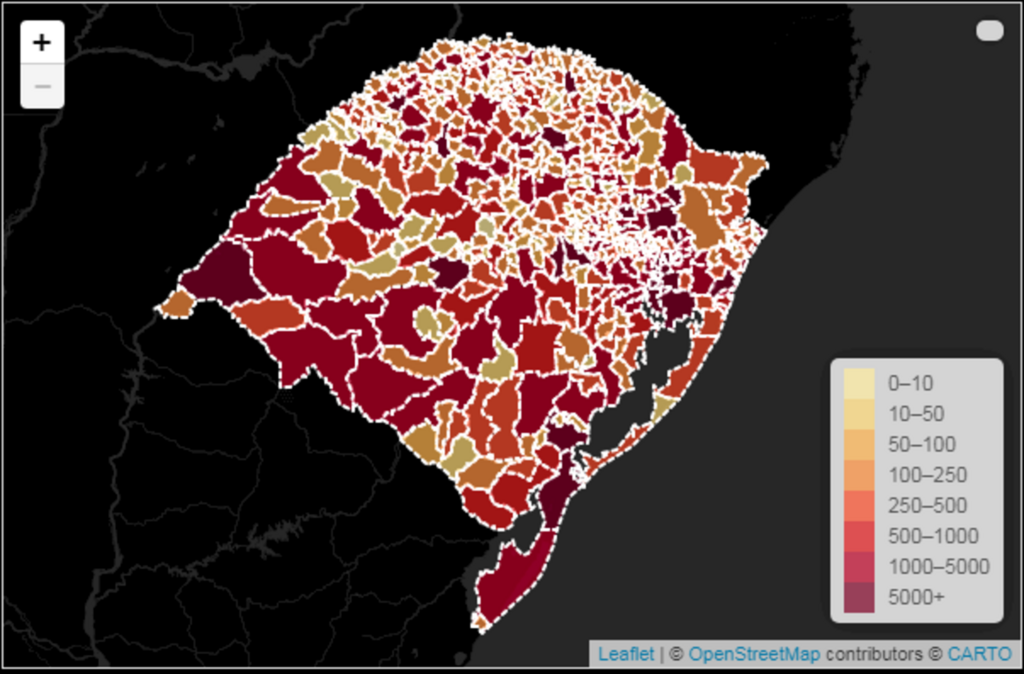 Estado chega a 13.188 óbitos por Covid-19