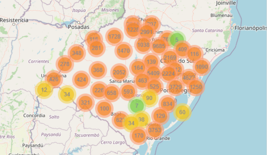Rio Grande do Sul tem mais de 101,2 mil casos confirmados de coronavírus