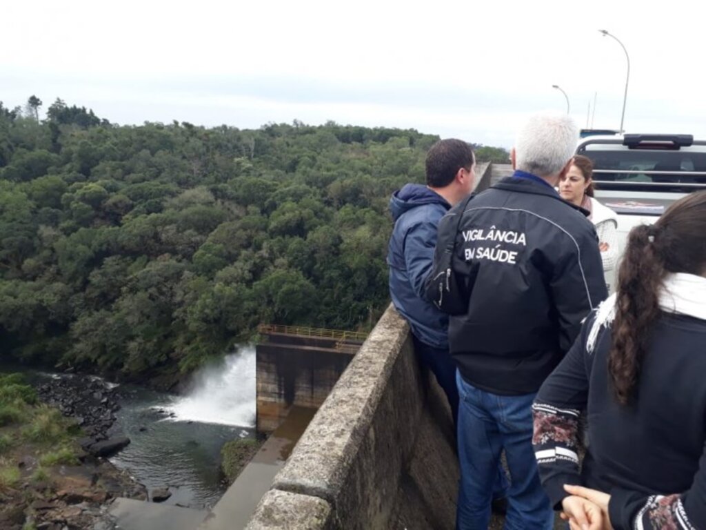 Técnicos do Ministério da Saúde visitam barragens que fornecem água para Santa Maria