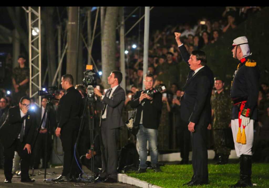 FOTOS: como foi a visita do presidente Bolsonaro em Santa Maria