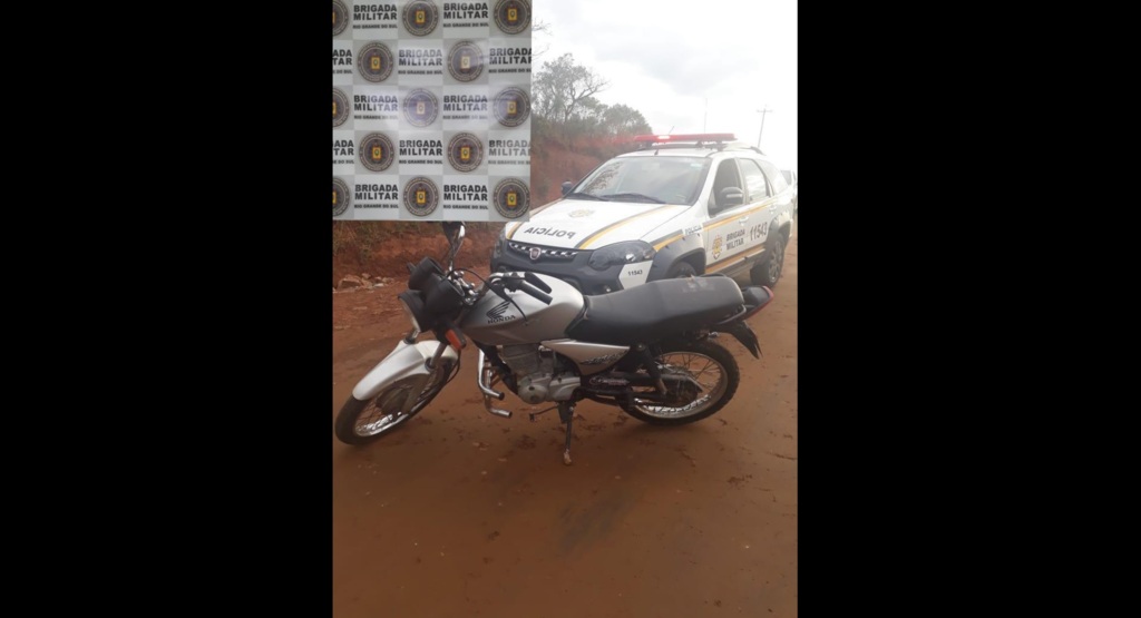 Polícia recupera em Júlio de Castilhos motocicleta furtada