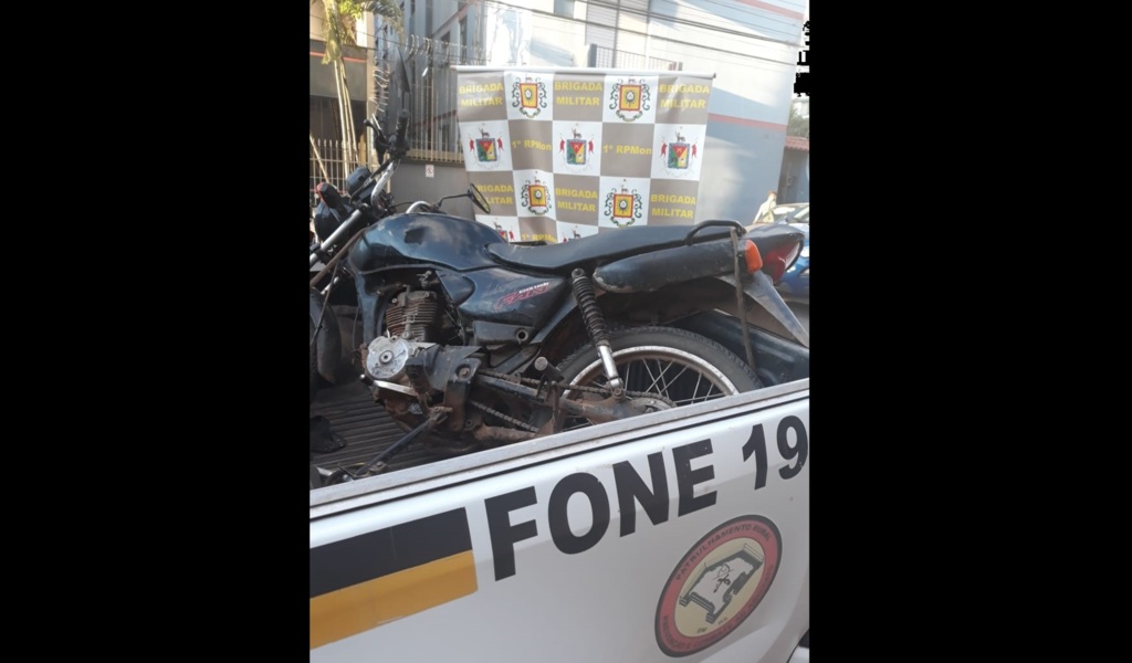 Homem é preso por dirigir motocicleta furtada no interior de Santa Maria