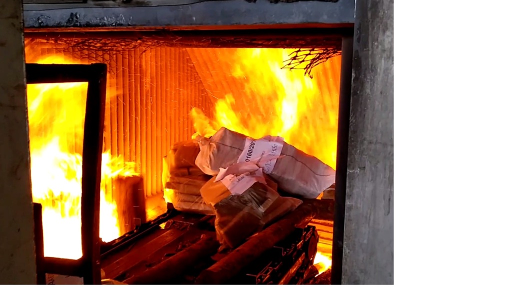 400 quilos de maconha são incinerados em Santa Maria