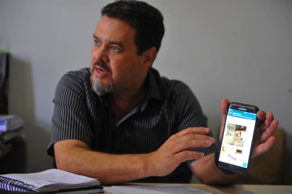 Foto: Gabriel Haesbaert (Diário) - Superintendente da Guarda Municipal, Sandro Nunes, diz que todas as informações são úteis