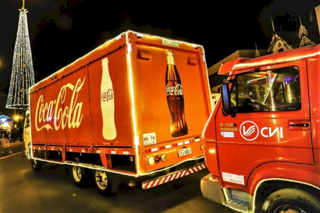 Caravana de Natal da Coca-Cola já circula pelas ruas de Santa Maria