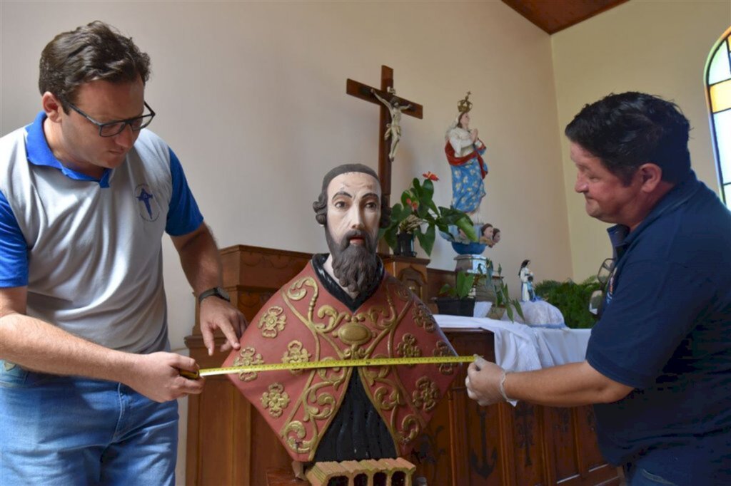 título imagem Escultura jesuíta é encontrado em São Martinho da Serra
