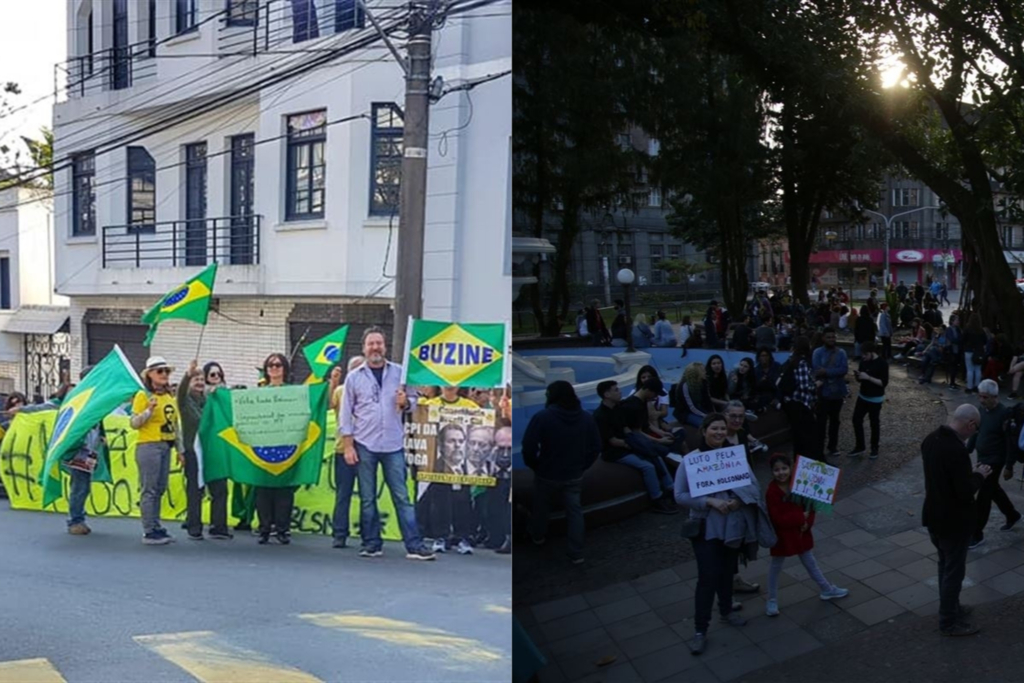 Domingo é marcado por protestos a favor de Bolsonaro e pela Amazônia