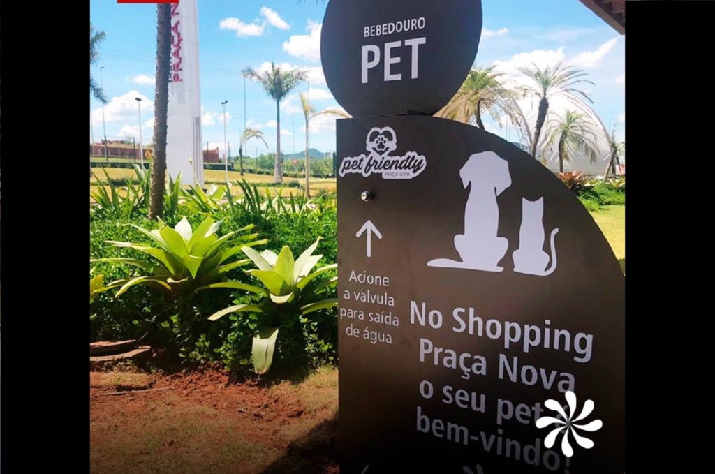 Shopping de Santa Maria instala bebedouro para pets