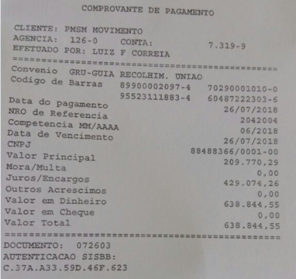 Foto: Prefeitura / Divulgação - Transferência dos R$ 638 mil foi feita ontem pela prefeitura