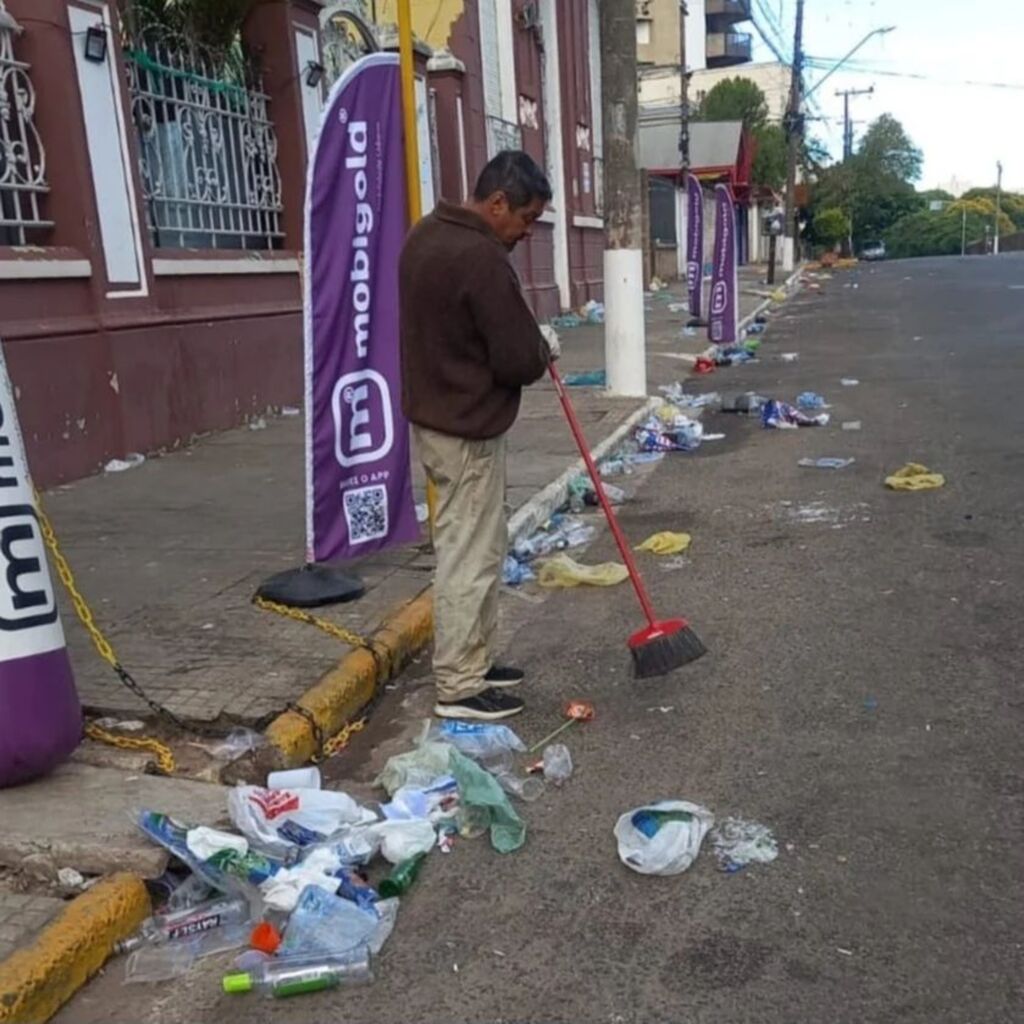 Ascom/PMU - .A pior situação encontrada foi na Rua Vasco Alves.