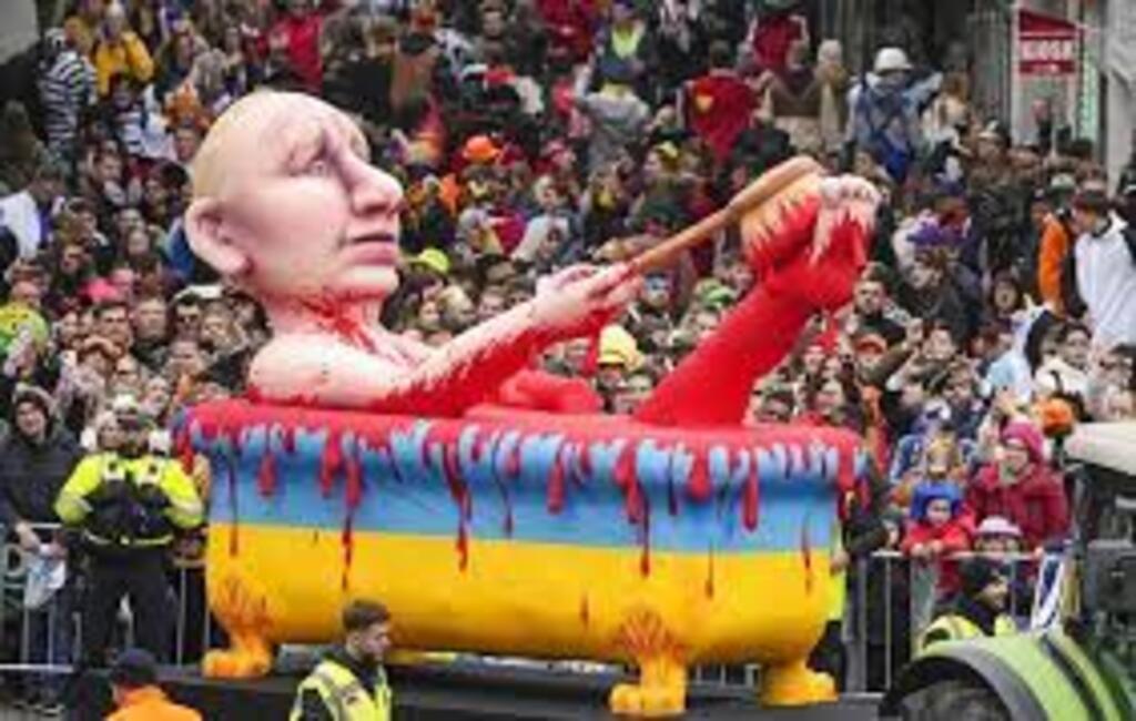 Carnaval da Alemanha satiriza Putin em carros alegóricos