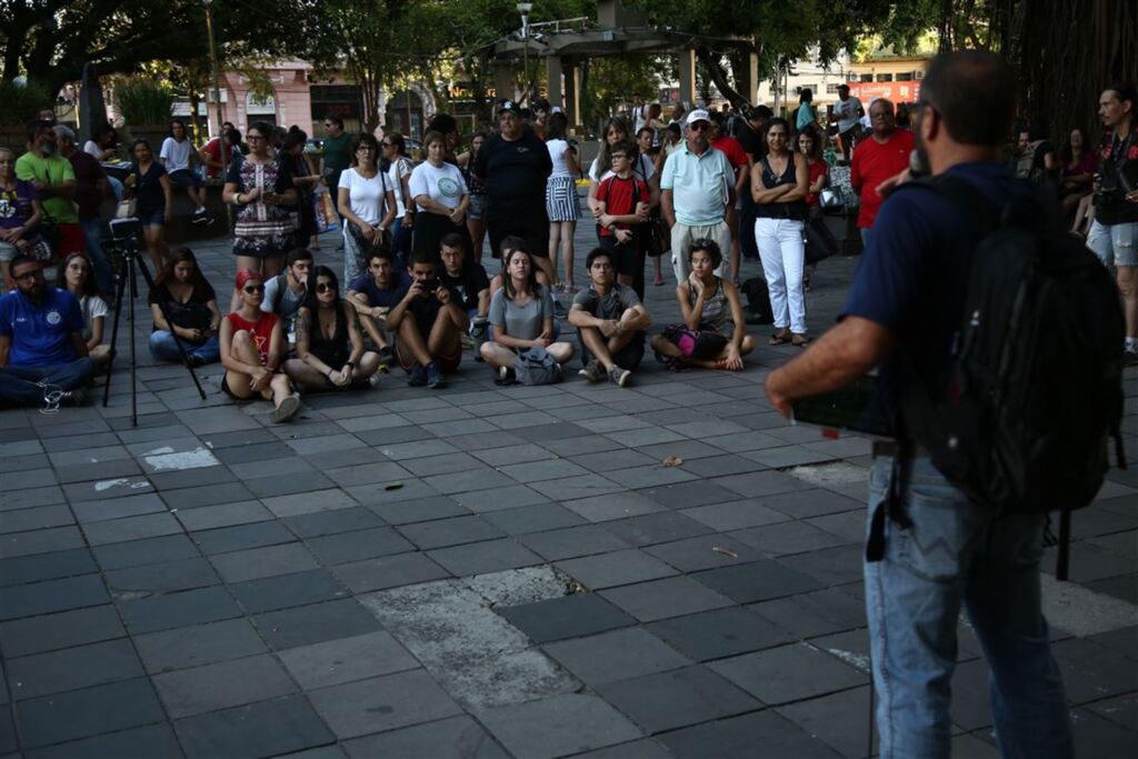Sindicalistas protestam em Santa Maria contra a proposta da Reforma da Previdência