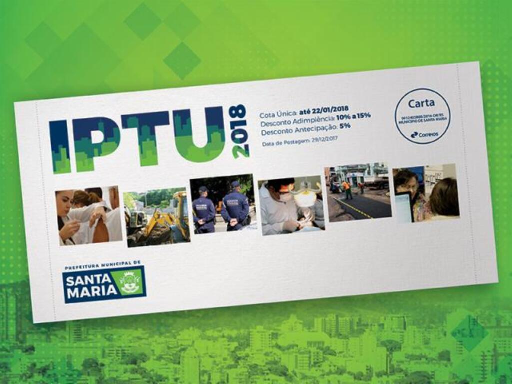 Parcela do IPTU referente a agosto deve ser quitada até sexta-feira