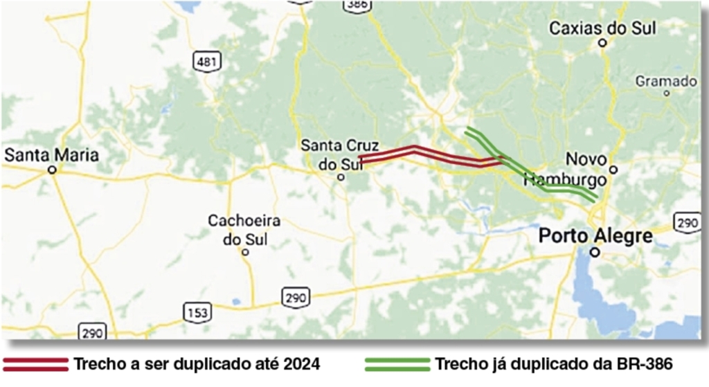 Pedágio na RSC-287 prevê duplicação só de Santa Cruz do Sul até Tabaí