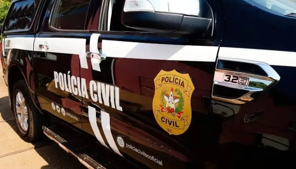  - Carro da Polícia Civil de Santa Catarina — Foto: Polícia Civil/Divulgação