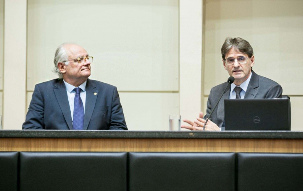 Foto: Bruno Collaço - Deputado Vicente Caropreso, e Neodi Saretta