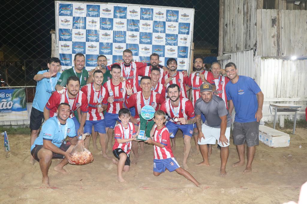 DEFINIDOS OS CAMPEÕES DO BEACH SOCCER 
DA BARRA VELHA DE PASSO DE TORRES