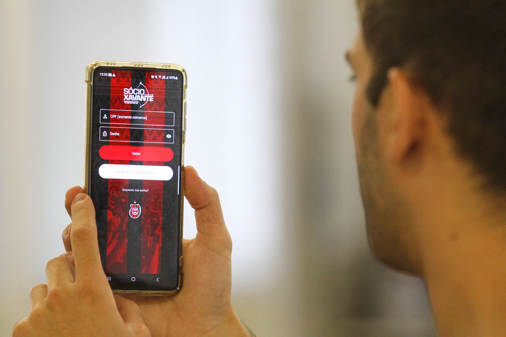 Foto: Carlos Queiroz - DP - App Sócio Xavante promete concentrar vídeos, notícias, transmissões online, atendimento e alternativas de pagamento