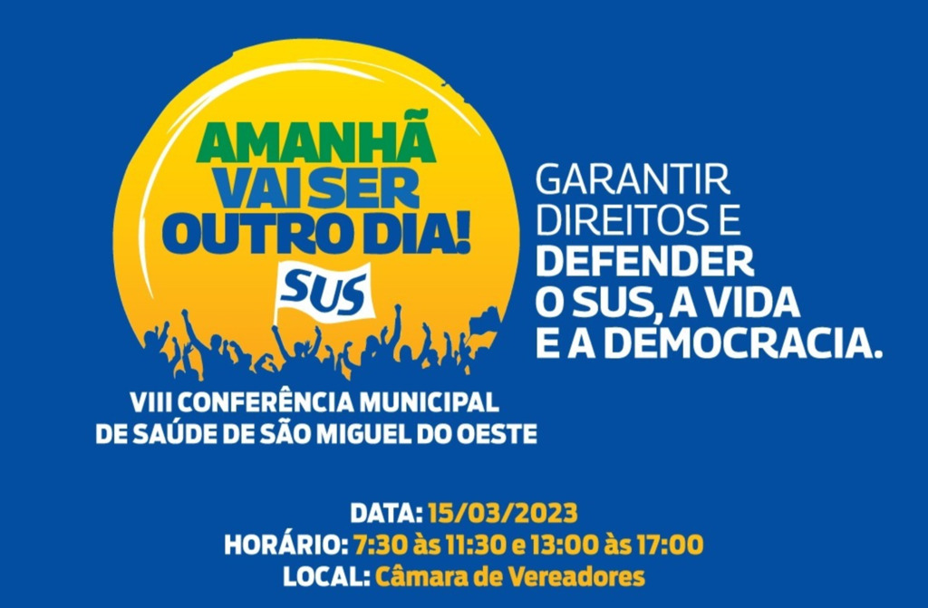 Saúde realiza Conferência Municipal nesta quarta-feira