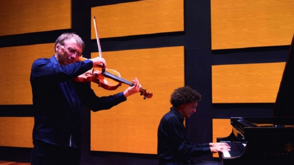 Leonel Jacques/JC - Na primeira parte do recital, o Duo Sonata apresenta os quatro movimentos da Sonata nº 1 de Brahms.